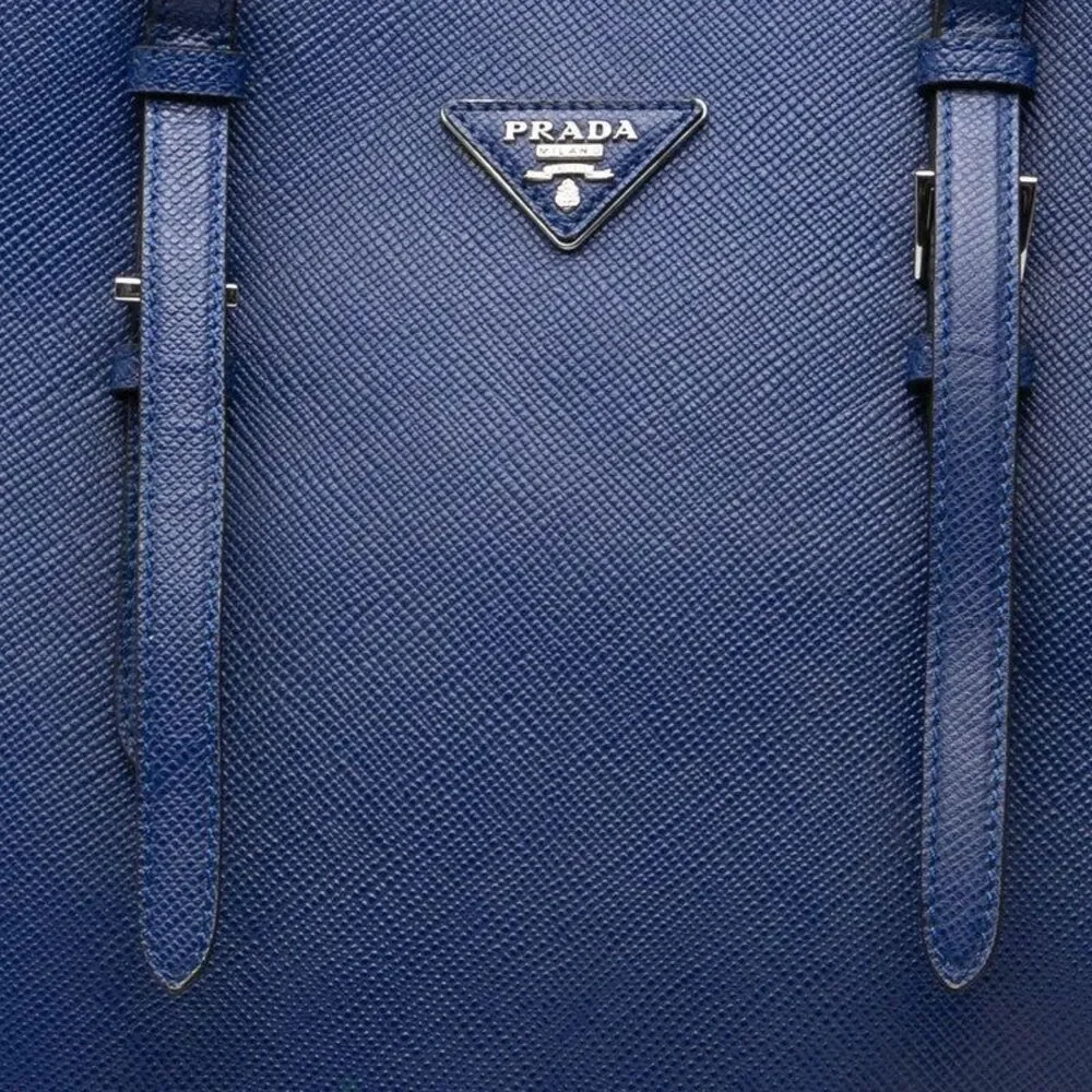 Prada Triangle Logo Tote